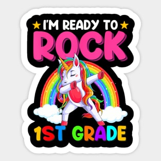 Im Ready To Rock 1St Grade Unicorn Back To School Sticker